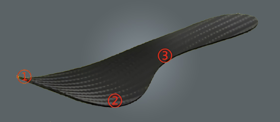 Full Palm 2D Carbon Plate